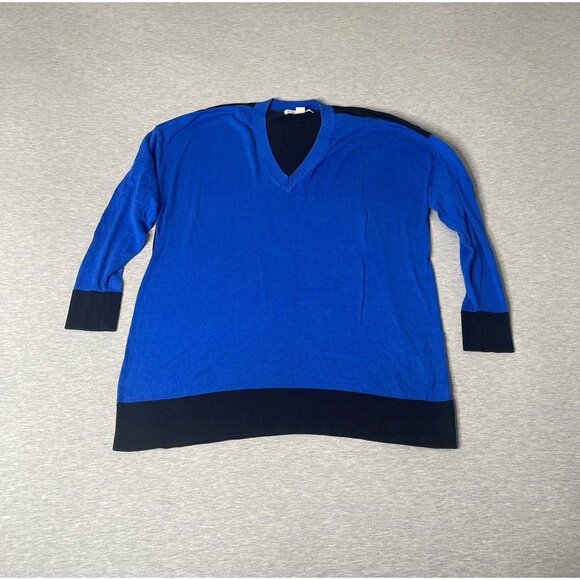 Michael Kors Women’s Amalfi Color Block V-neck Pullover Sweater - Picture 1 of 8